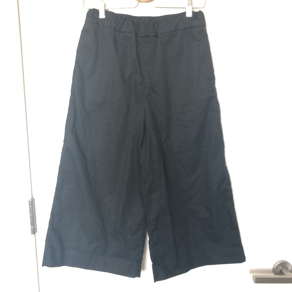 Cos cropped wide leg pants, us2, black
